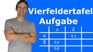 Vierfeldertafel Vertiefung  Aufgabe  Lösung  LehrerBros [upl. by Birck]