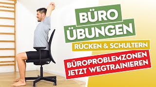 Büro Übungen l Rücken Schultern amp Nacken l BüroProblemzonen wegtrainieren 5MAR  BüroFit 4 [upl. by Allit]