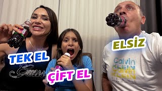 TEK EL ÇİFT EL ELSİZ YEMEK YARIŞMASI  2 [upl. by Euv]