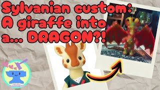 Sylvanian custom Giraffe into a DRAGON [upl. by Nafri]