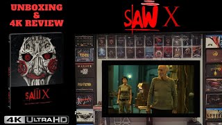 Saw X 4k Ultra HD Bluray Collectors Edition Steelbook Unboxing amp 4k Review [upl. by Loziram489]