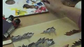 Learn to use Acrylics  with Impasto gel [upl. by Pimbley558]