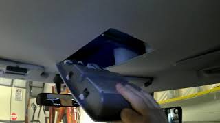 2007 FJ Cruiser recessed overhead console with sunglass holders and map lights install [upl. by Balliett]