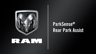 ParkSense® Rear Park Assist  How To  2020 Ram ProMaster [upl. by Vachell]