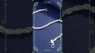 Silver Twisted Rope Chain Bracelets [upl. by Fontes402]