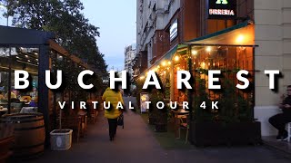 Bucharest Romania Virtual Tour 4K Autumn scenery cozy atmosphere Day to Night Tineretului Park [upl. by Volkan]