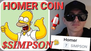 SIMPSON  HOMER TOKEN CRYPTO COIN ALTCOIN HOW TO BUY MEME BSC ETH BNB ETHEREUM SIMPSON THE SIMPSONS [upl. by Etnauq999]