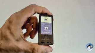 Inside Lexmark 37 18C2140E Colour Ink Cartridge [upl. by Ohce908]