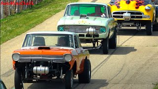 GASSERS OutASight Drags VINTAGE RACE CARS PRE 1967 GOOD OLD DAYS [upl. by Viscardi]