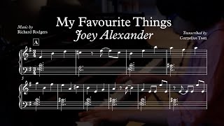 My Favorite Things  Joey Alexander Solo piano transcription [upl. by Ahsatam885]