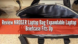 Review KROSER Laptop Bag Expandable Laptop Briefcase Fits Up to 173 Inch Laptop WaterRepellent Sho [upl. by Sisile551]