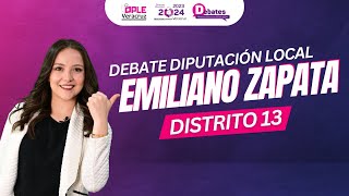 Debate Diputación Local Emiliano Zapata Distrito 13 [upl. by Eitnom945]