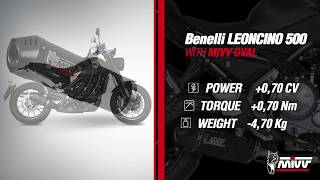 BENELLI LEONCINO 500  MIVV OVAL CARBON CAP EXHAUST [upl. by Ahseina]