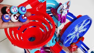 Marble Run Race ☆ Roller Coaster Marble Rush Marvel Course VTech [upl. by Ravo]