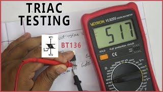 How To TRIAC Testing Digital Multimeter  TRIAC Test  BT136 Test [upl. by Nilorac]