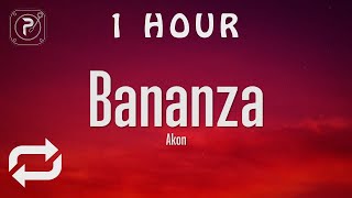 1 HOUR 🕐  Akon  Bananza Belly Dancer Lyrics [upl. by Ahsitil]