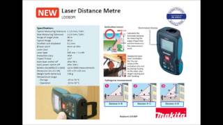 Makita LD080PI Laser Distance Metre [upl. by Tlevesoor]