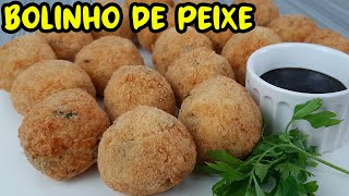 BOLINHO DE PEIXE SEQUINHO  TILÁPIA  Cebola e Salsa [upl. by Ronyam151]