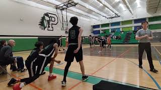 Ponoka broncs vs Wetaskiwin Sabres Jr high basketball 1st quarter [upl. by Cristoforo]