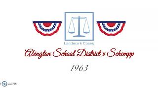 Abington School District v Schempp 1963 [upl. by Lawan]