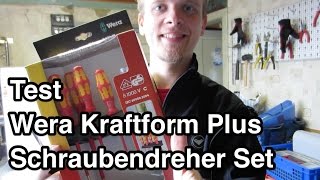 Test Wera Kraftform Plus Serie 100 VDE SchraubendreherSatz Lasertip  Schraubendreher Set Test [upl. by Alamak420]