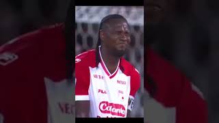 TIRO LIBRE DE rodallega americadecali VS independientesantafe futbol ligacolombiana golazo [upl. by Hamon]