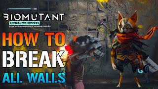 Biomutant How To Break Down All Types Of Walls Biomutant Guide [upl. by Sochor]