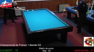 CHAMPIONNAT DE FRANCE 1BANDE N3 saison 20162017 [upl. by Akerdal]