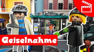 Geiselnahme beim Banküberfall  SEK Playmobil Polizei Feuerwehr Film deutsch  stop motion  Plegus [upl. by Torrance818]