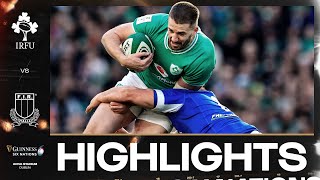 HIGHLIGHTS  ☘️ IRELAND V ITALY 🇮🇹  2024 MENS GUINNESS SIX NATIONS RUGBY [upl. by Rexford571]