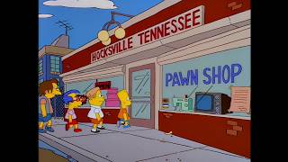 Simpsons  Selling Milhouses Glasses at Hocksville Pawn Shop thesimpsons [upl. by Shirl]