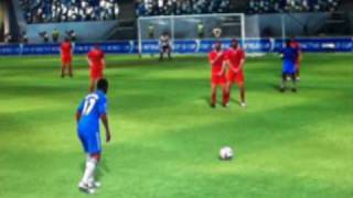 FIFA 10 Free Kick Tutorial [upl. by Yedsnil974]