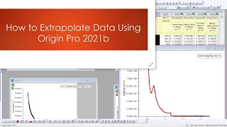 How to Extrapolate data Using Origin Pro 2021b [upl. by Rusell]