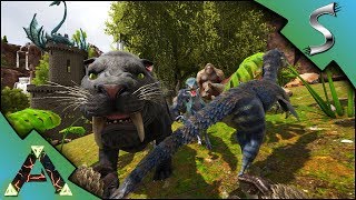 JOURNEY ACROSS THE MAP MOVING THE WARPACK TO THE NEW BASE  Ark RAGNAROK DLC Gameplay E26 [upl. by Zampardi]