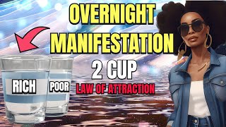 OVERNIGHT Reality Shifting TWO CUP MANIFESTATION TECHNIQUE [upl. by Geanine819]