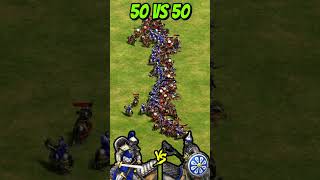 50 Elite Cataphracts vs 50 Elite Boyars AoE2 Shorts ageofempires gaming [upl. by Neddie]