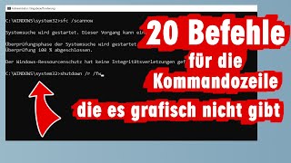 20 geniale Befehle für die WindowsKommandozeile [upl. by Noryahs986]