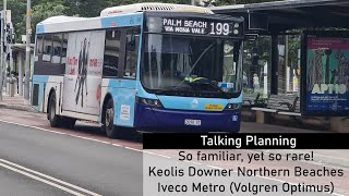 Keolis Downer Northern Beaches Iveco Metro Volgren Optimus [upl. by Kensell120]