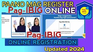 PAGIBIG ACCOUNT ONLINE REGISTRATION 2024 UPDATE Paano gumawa ng Pagibig Account online [upl. by Nobie]