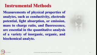 Week 1 Lecture 1  Various Analytical Techniques and their applications [upl. by Ernie]