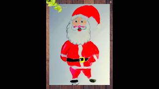 Santa Claus nice colour drawing step by step  shorts art santaclaus [upl. by Lebana]