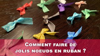 Comment faire un joli noeud en ruban  Tuto DIY [upl. by Yecrad]