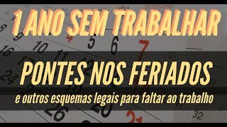 PONTES NOS FERIADOS  UM ANO SEM TRABALHAR LEGALMENTE I QUERO LÁ SABER 26 [upl. by Rehptosirhc160]