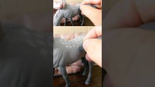 Painting dapples on a dapple grey  Schleich Repaint [upl. by Suinuj771]