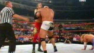 Goldberg and Booker T vs Chris Jericho and Cristian [upl. by Attenej]