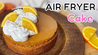 AIR FRYER CAKE  NO MIXER  EGGLESS  MOIST AND FLUFFY [upl. by Nyladnarb]