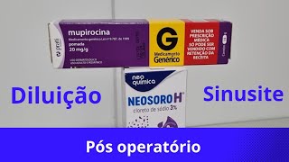 Mupirocina diluição com Neosoro H [upl. by Ahsilahs]