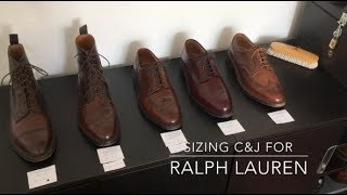 Ralph Lauren Crockett amp Jones Sizing UK vs US Sizes Width Measured Comparision to Alden and AE [upl. by Miahc]