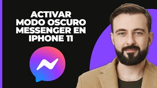 iPhone 11 Cómo Obtener el Modo Oscuro en Messenger en iPhone 11 [upl. by Eelaroc]