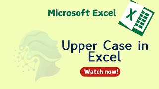 Upper case in excel  How to convert lower case into upper case in Excel  Excel for Beginners [upl. by Namdor]